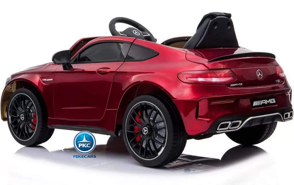 Coche electrico para niños Mercedes C63 Rojo Metalizado