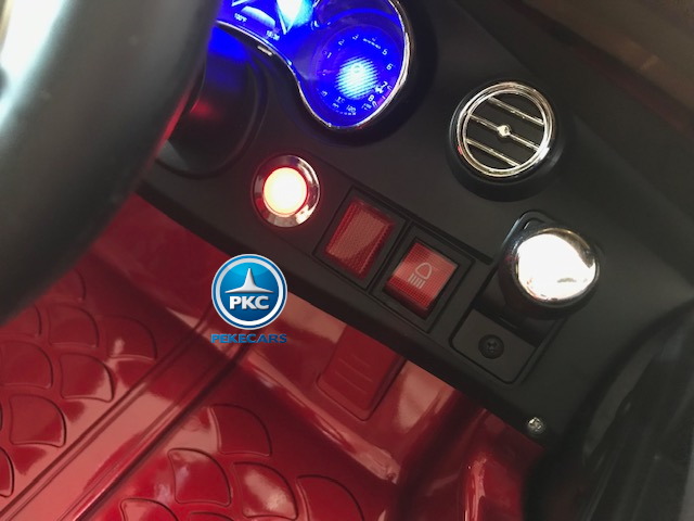 Coche electrico para niños Mercedes C63 Rojo Metalizado bateria extraible