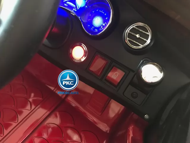 Coche electrico para niños Mercedes C63 Rojo Metalizado bateria extraible