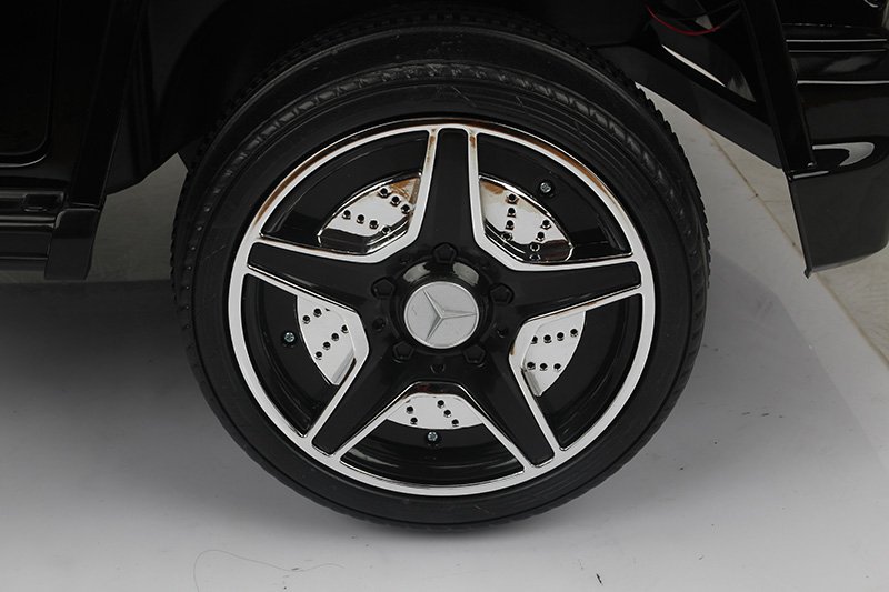 Todoterreno electrico para niños Mercedes G63 Negro ruedas de caucho antipinchazos