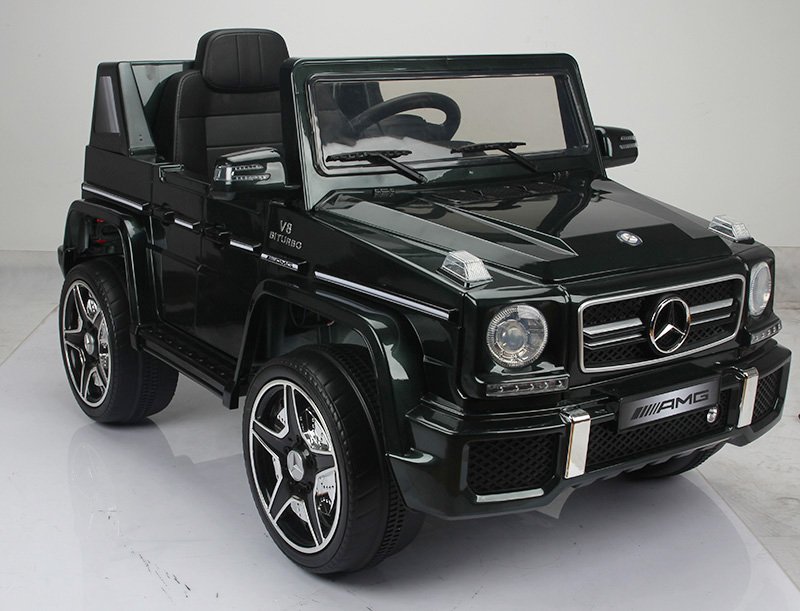 Todoterreno electrico para niños Mercedes G63 Negro con apertura de puertas