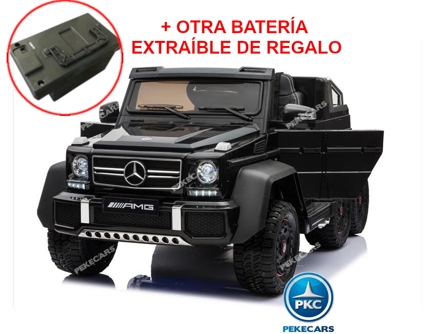 Coche electrico para niños New Mercedes G63 Negro