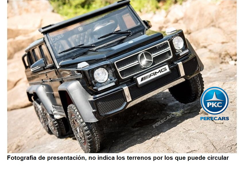 Coche electrico para niños New Mercedes G63 Negro
