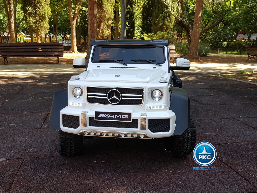 Coche electrico para niños New Mercedes G63 Blanco