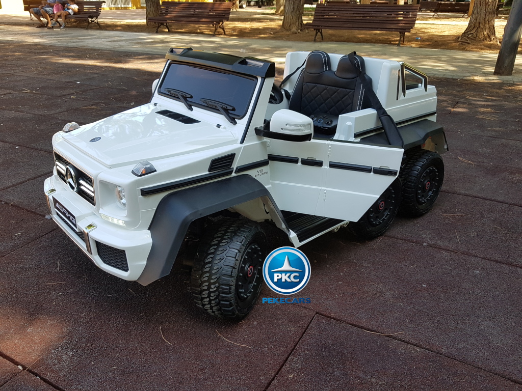 Coche electrico para niños New Mercedes G63 Blanco