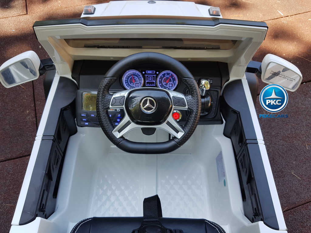 Coche electrico para niños New Mercedes G63 Blanco