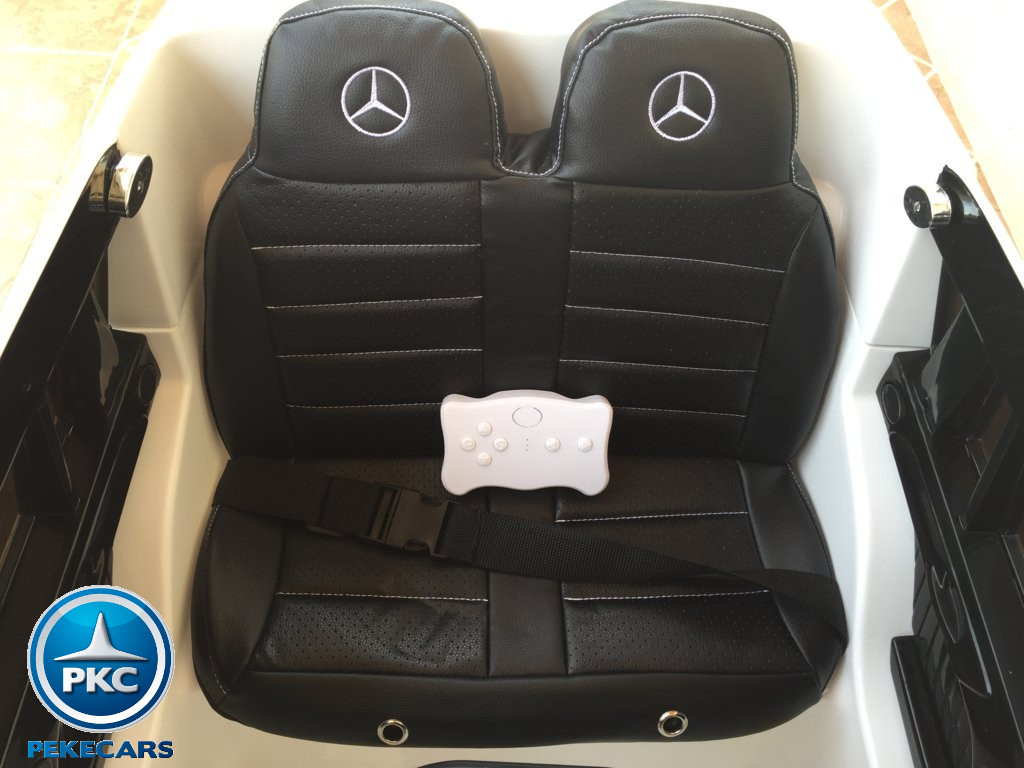 Coche electrico infantil Mercedes GL63 Blanco con mando radiocontrol