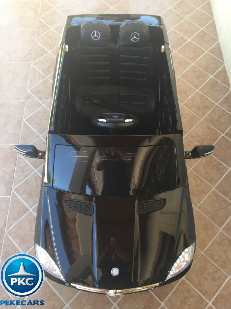 Coche electrico para niños Mercedes GL63 Negro Metalizado visto desde arriba
