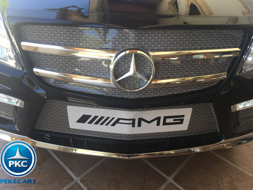 Coche electrico infantil Mercedes GL63 Negro Metalizado parrilla delantera
