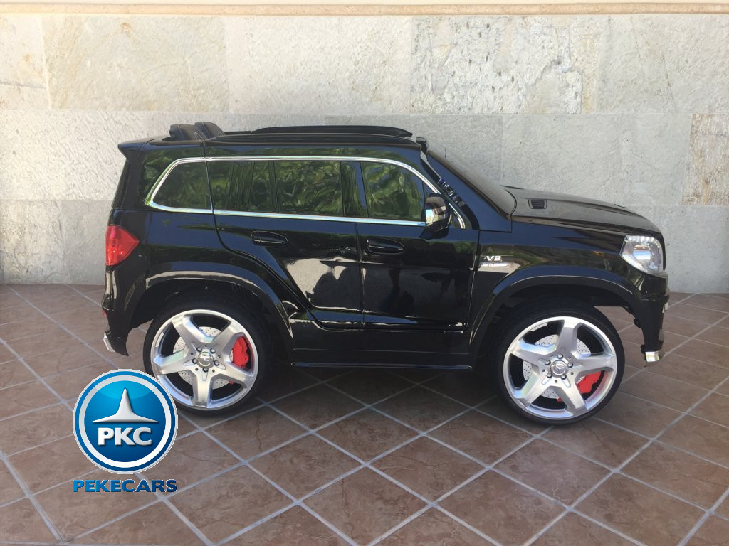 Coche electrico para niños Mercedes GL63 Negro Metalizado vista lateral