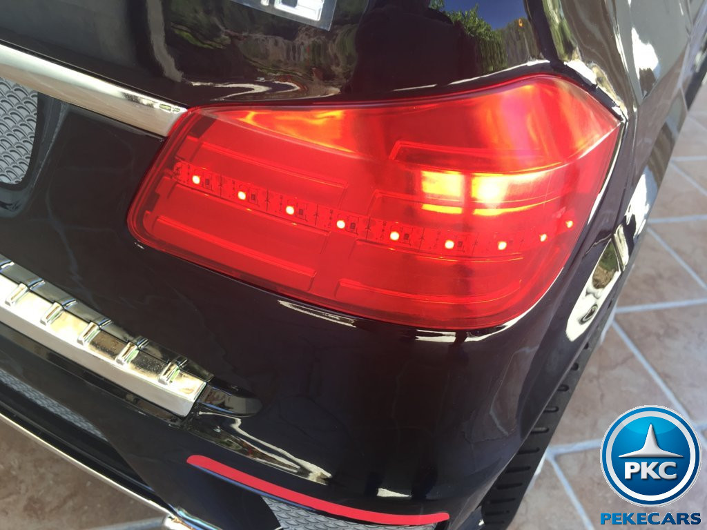 Coche electrico para niños Mercedes GL63 Negro Metalizado luces traseras