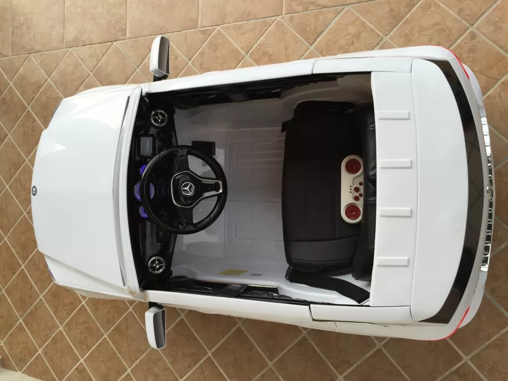 Coche electrico para niños Mercedes GLK-350 Blanco interior