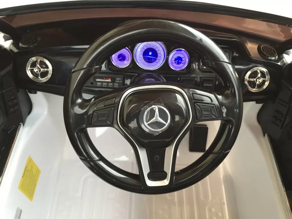 Coche electrico infantil Mercedes GLK-350 Blanco volante