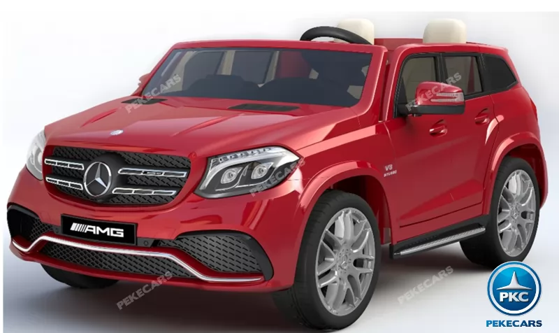 Coche electrico para niños Mercedes GLS63 Rojo Metalizado vista principal