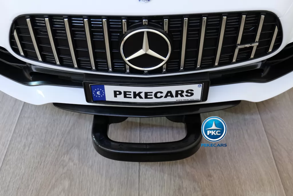 Coche electrico infantil Mercedes GTR 2 plazas Rosa asa de transporte