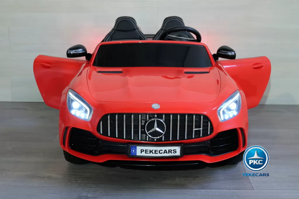 Coche electrico infantil Mercedes GTR 2 plazas Rojo vista frontal