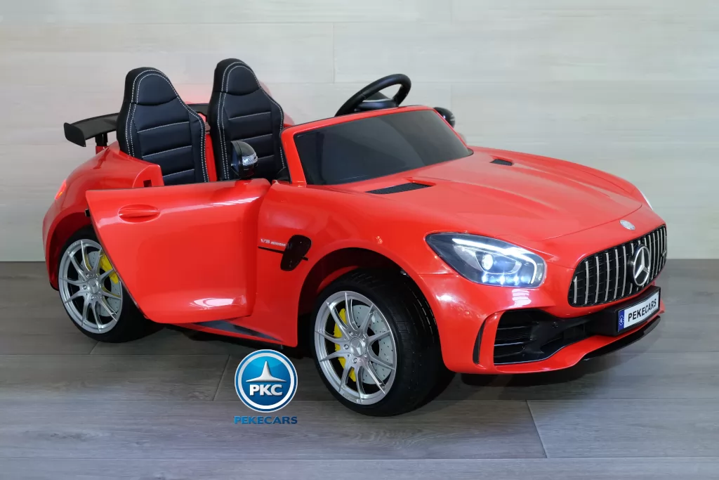 Coche electrico para niños Mercedes GTR 2 plazas Rojo con apertura de puertas