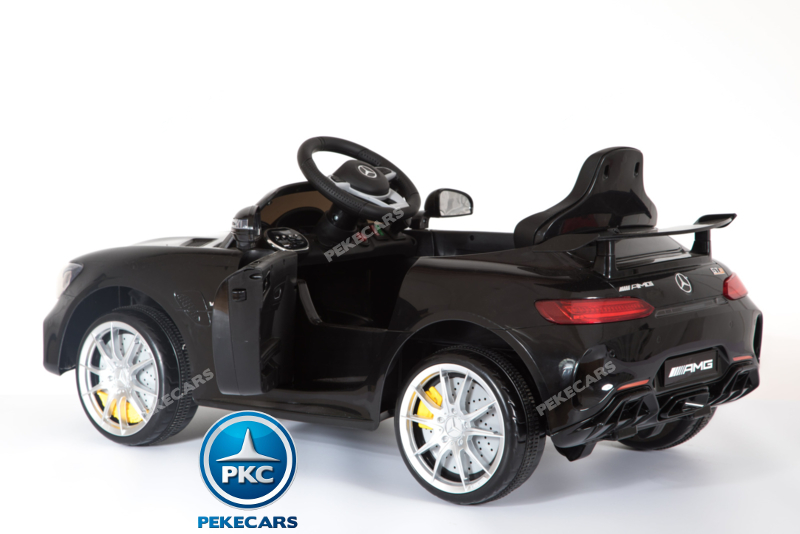 Coche electrico para niños Mercedes GTR 12V Negro con apertura de puertas
