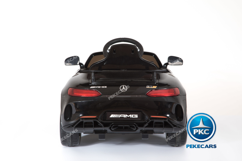 Coche electrico infantil Mercedes GTR 12V Negro vista trasera