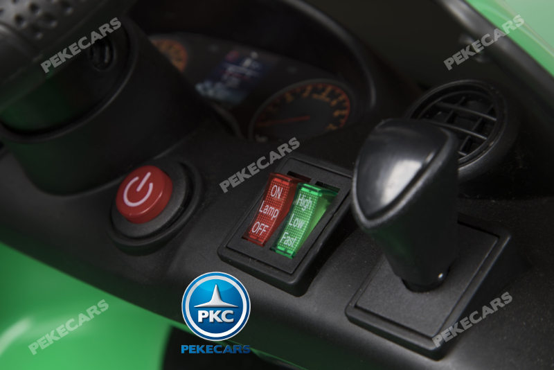 Coche electrico infantil Mercedes GTR 12V Negro tarjeta micro SD