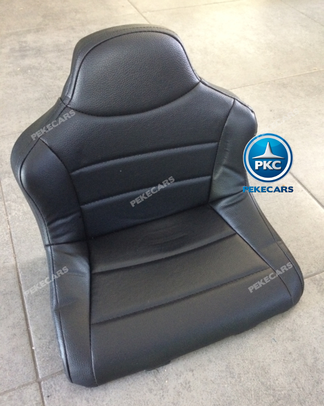 Coche electrico para niños Mercedes GTR 12V Negro volante con musica y claxon