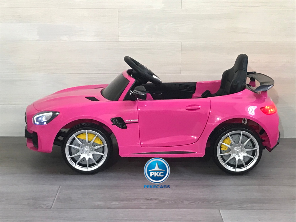 Coche electrico infantil Mercedes GTR 12V Rosa