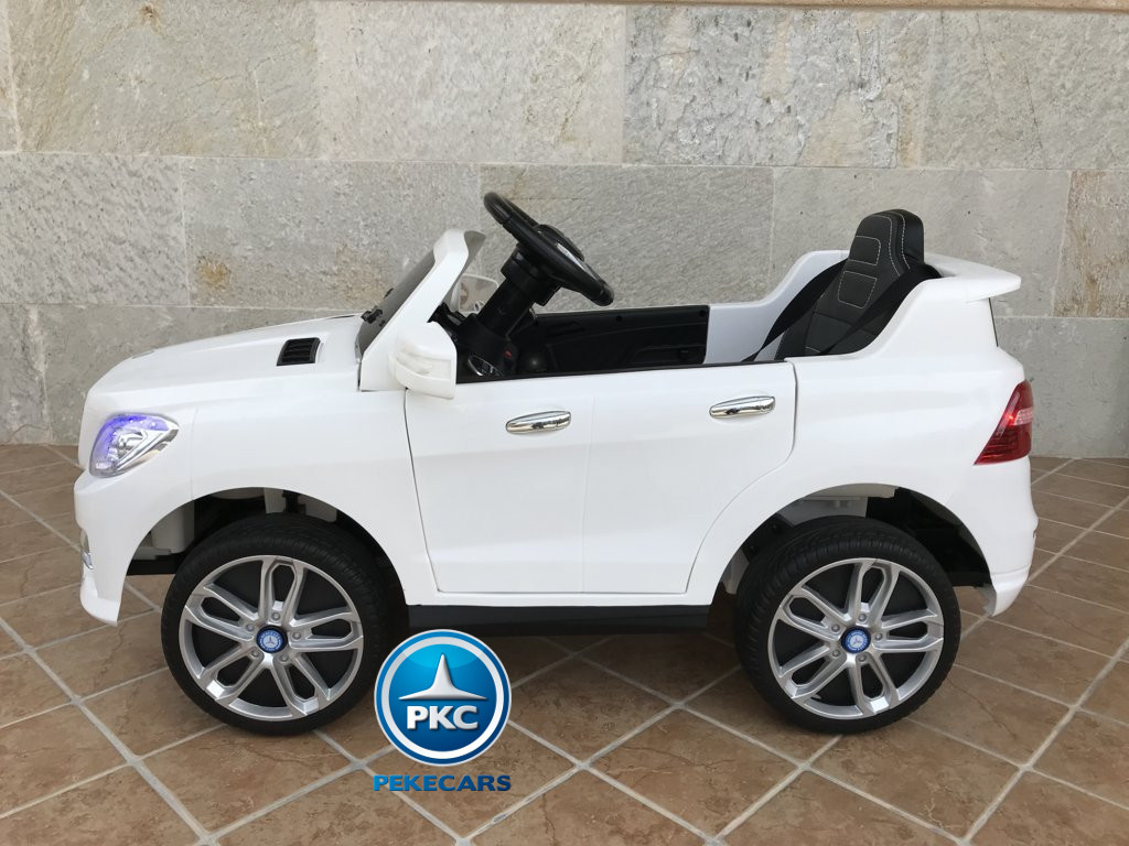 Coche electrico infantil Mercedes ML-350 Blanco