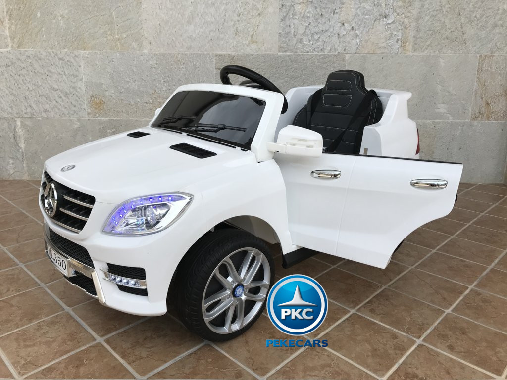 Coche electrico para niños Mercedes ML-350 Blanco vista principal