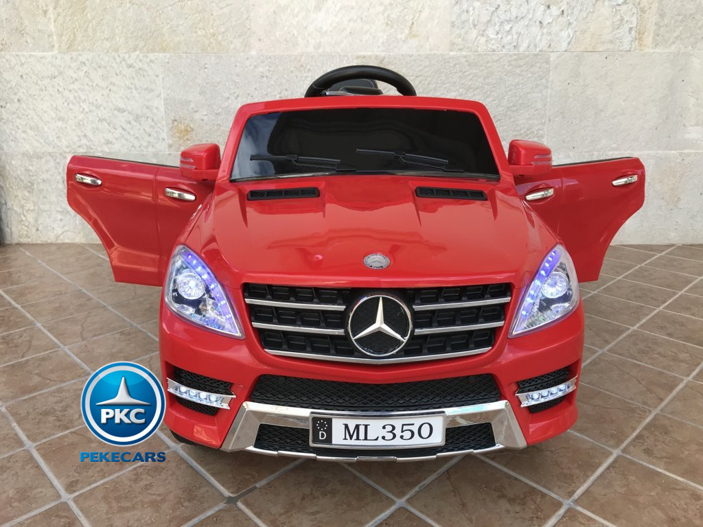 Coche electrico para niños Mercedes ML-350 Rojo frontal
