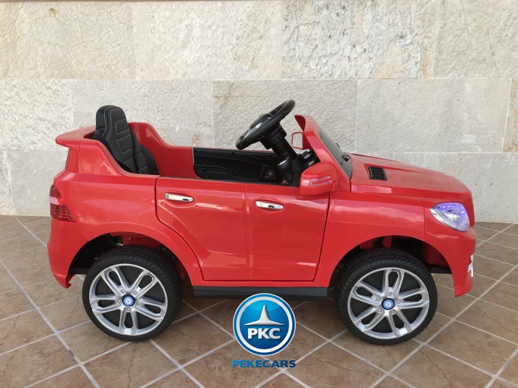 Coche electrico para niños Mercedes ML-350 Rojo lateral