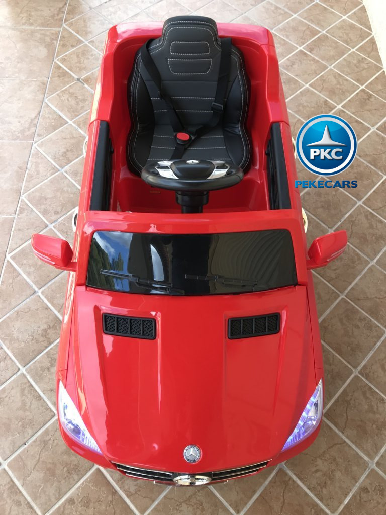 Coche electrico para niños Mercedes ML-350 Rojo detalles del interior