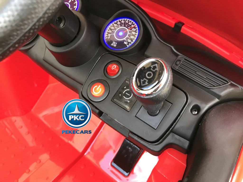 Coche electrico para niños Mercedes ML-350 Rojo boton de arranque