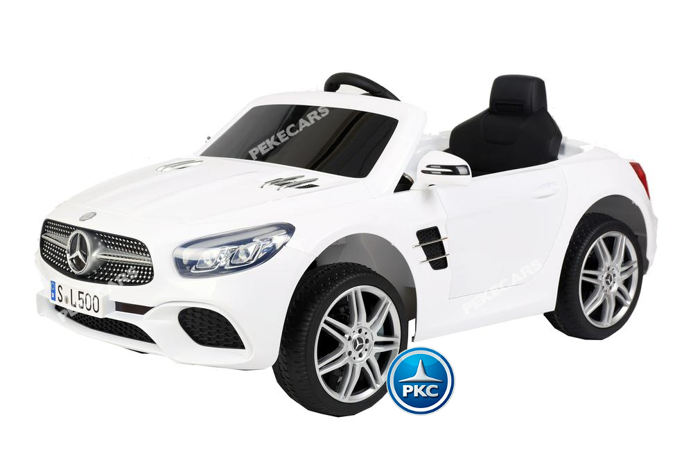 Coche electrico para niños Mercedes SL500 Blanco vista principal