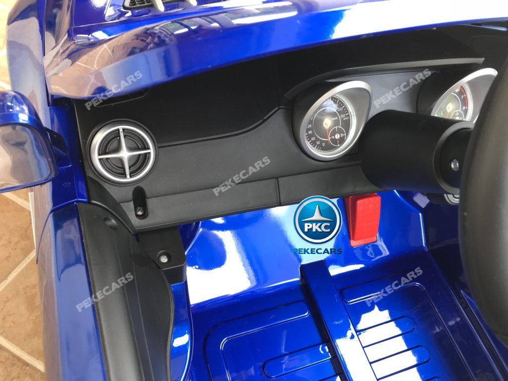 Coche electrico infantil Mercedes SL500 Azul Metalizado salpicadero