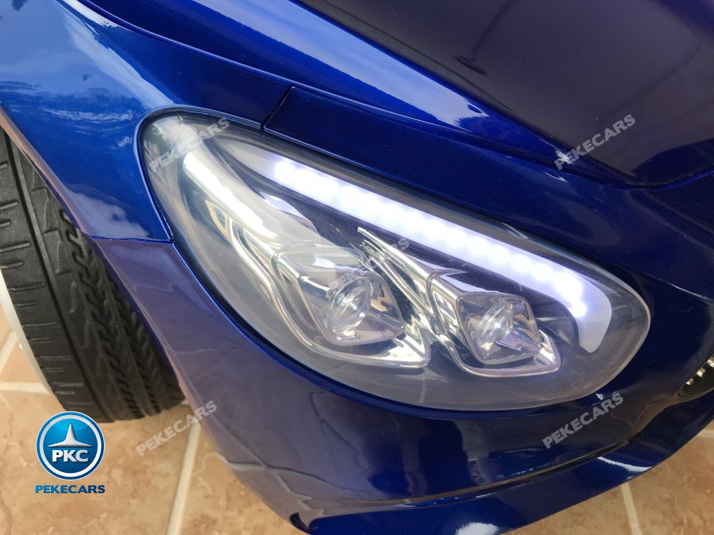 Coche electrico infantil Mercedes SL500 Azul Metalizado luces frontales
