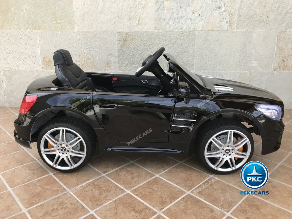 Coche electrico infantil Mercedes SL500 Negro Metalizado lateral