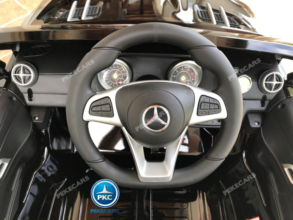 Coche electrico para niños Mercedes SL500 Negro Metalizado dashboard