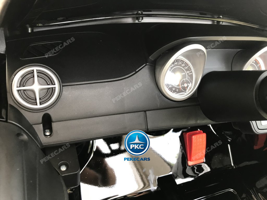 Coche electrico infantil Mercedes SL500 Negro Metalizado volante con musica y claxon