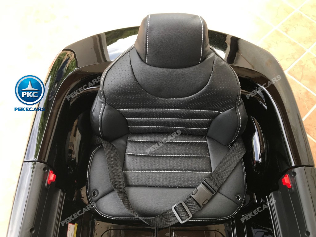 Coche electrico infantil Mercedes SL500 Negro Metalizado asiento acolchado en piel