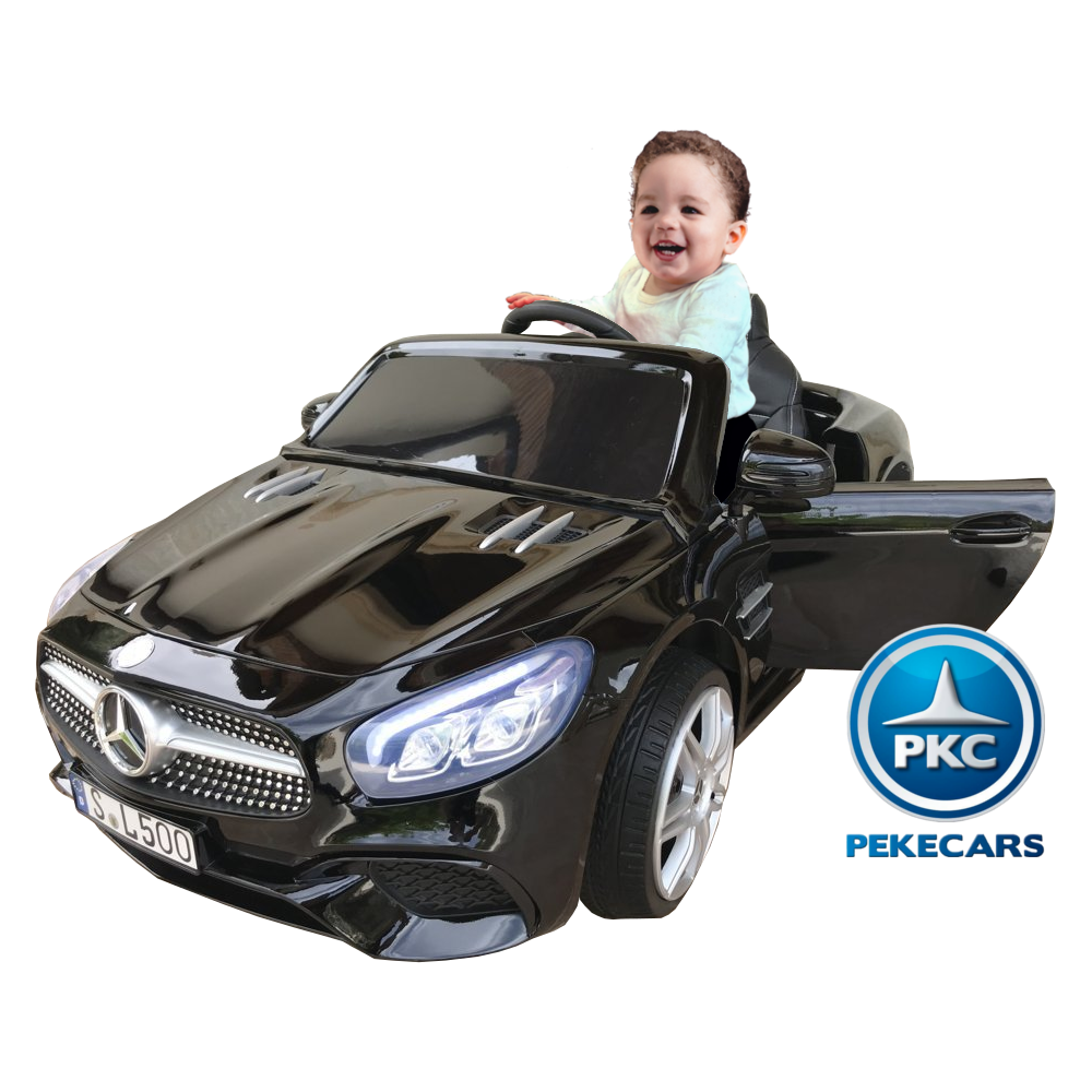 Coche electrico para niños Mercedes SL500 Negro Metalizado vista principal