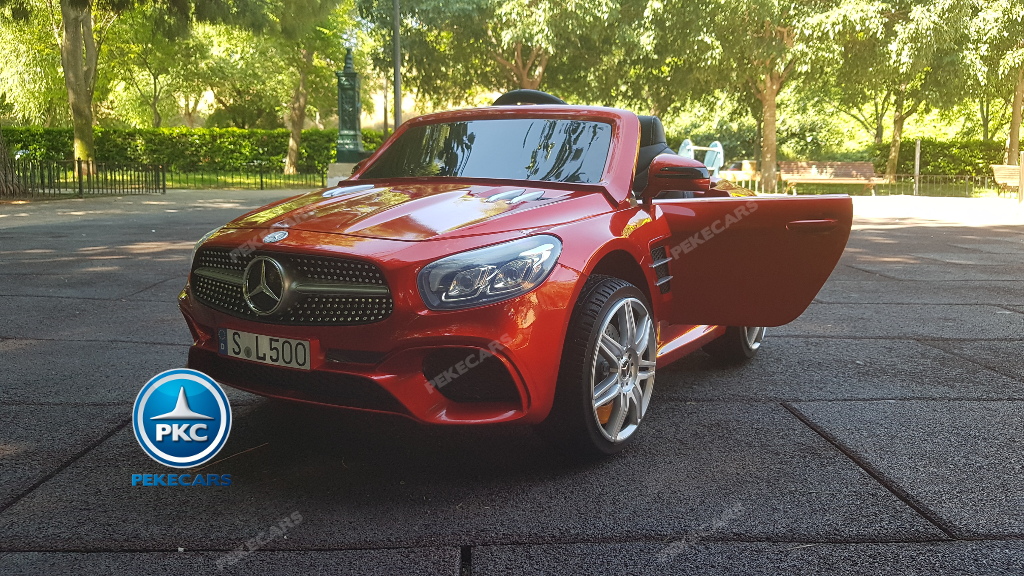 Coche electrico para niños Mercedes SL500 Rojo Metalizado
