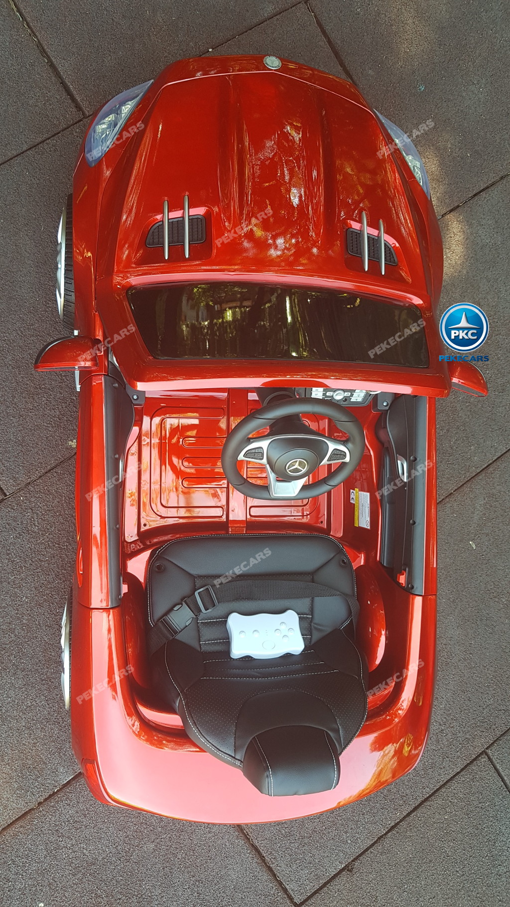 Coche electrico para niños Mercedes SL500 Rojo Metalizado dashboard