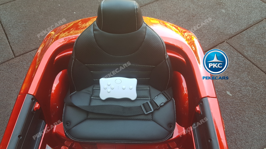 Coche electrico para niños Mercedes SL500 Rojo Metalizado ruedas de caucho antipinchazos