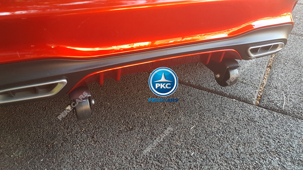 Coche electrico infantil Mercedes SL500 Rojo Metalizado con asa de transporte