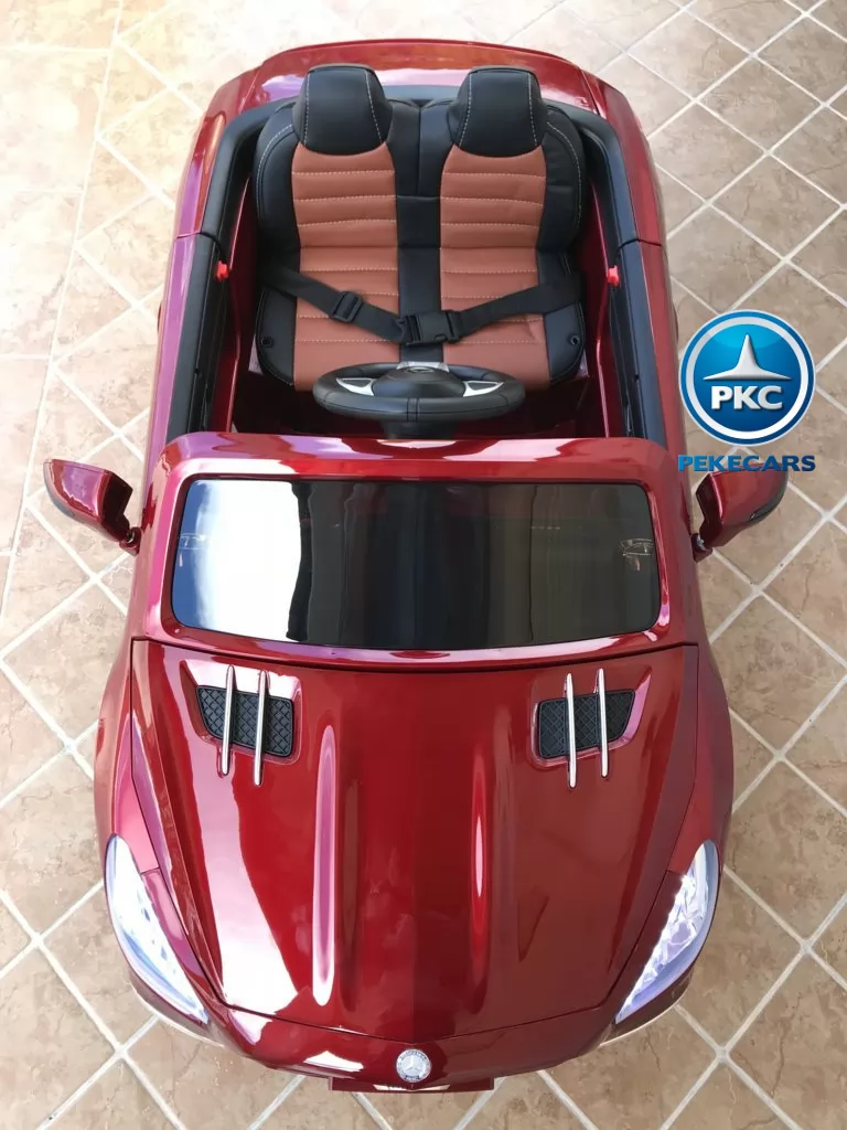 Coche electrico para niños Mercedes SL65 con MP4 Rojo Metalizado