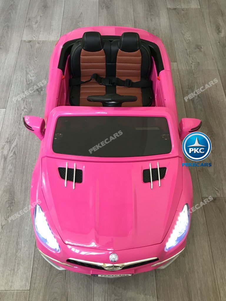 Coche electrico para niños Mercedes SL65 con MP4 Rosa