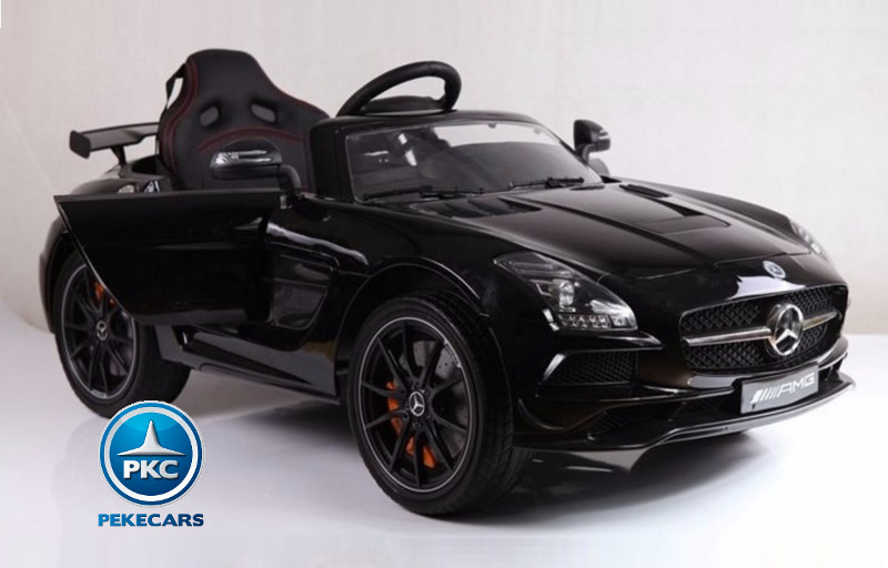 Coche electrico para niños Mercedes deportivo sls Negro vista principal