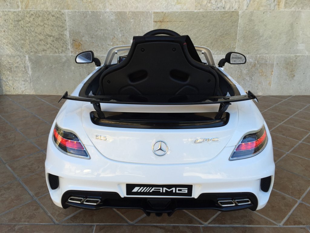 Mercedes deportivo SLS infantil blanco Pekecars