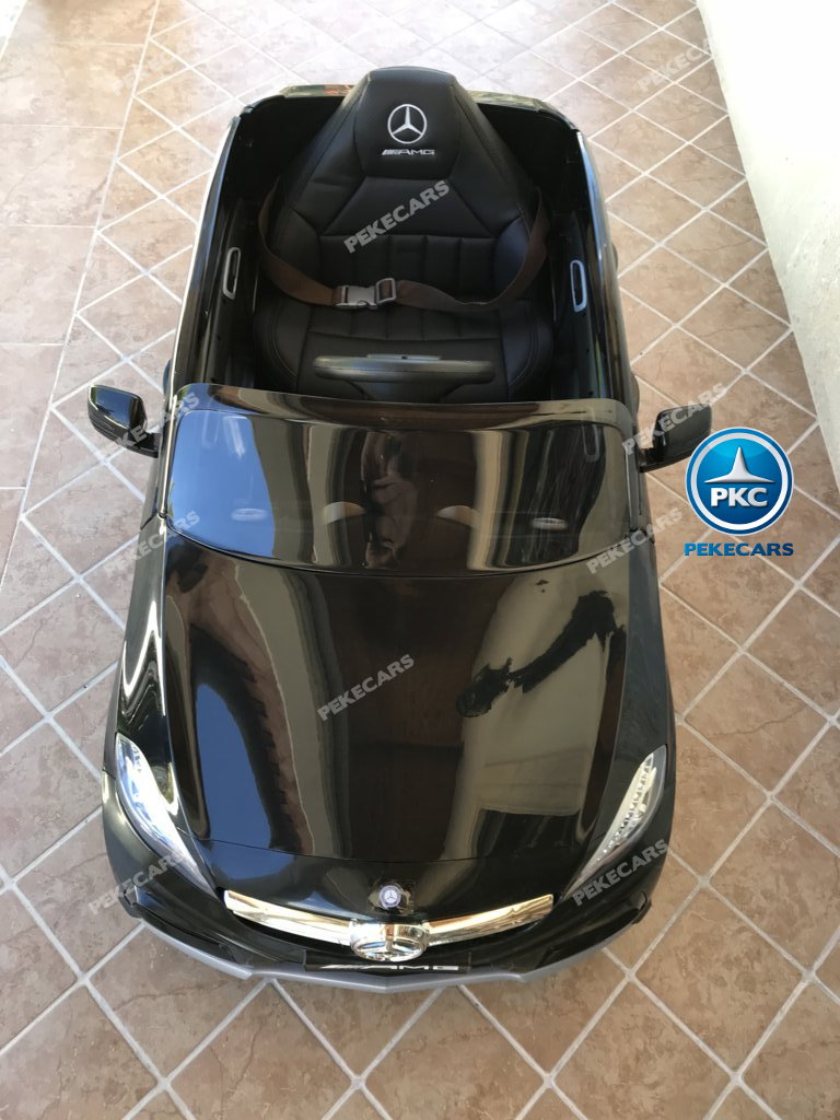 Coche electrico para niños mercedes a45 Negro visto desde arriba