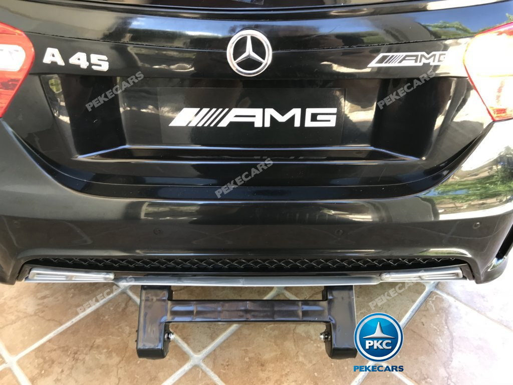 Coche electrico para niños mercedes a45 Negro ruedines
